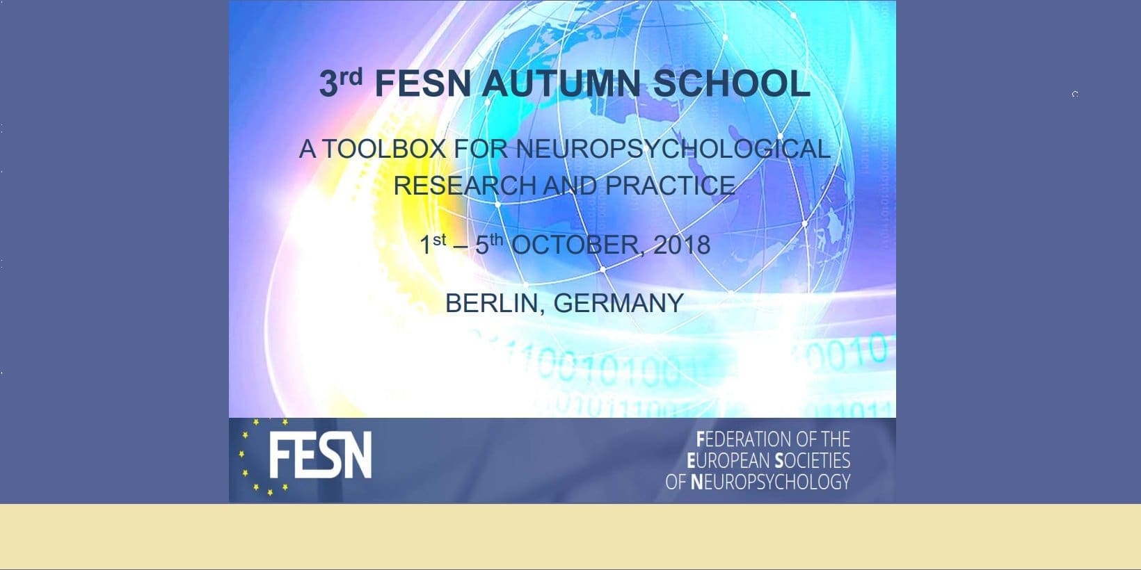 Avrupa Nöropsikoloji Topluluğu (FESN) Sonbahar Okulu