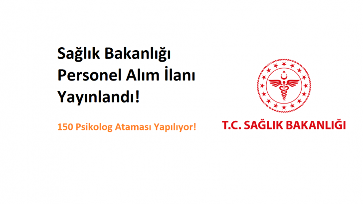 Sağlık Bakanlığı Personel Alım İlanı