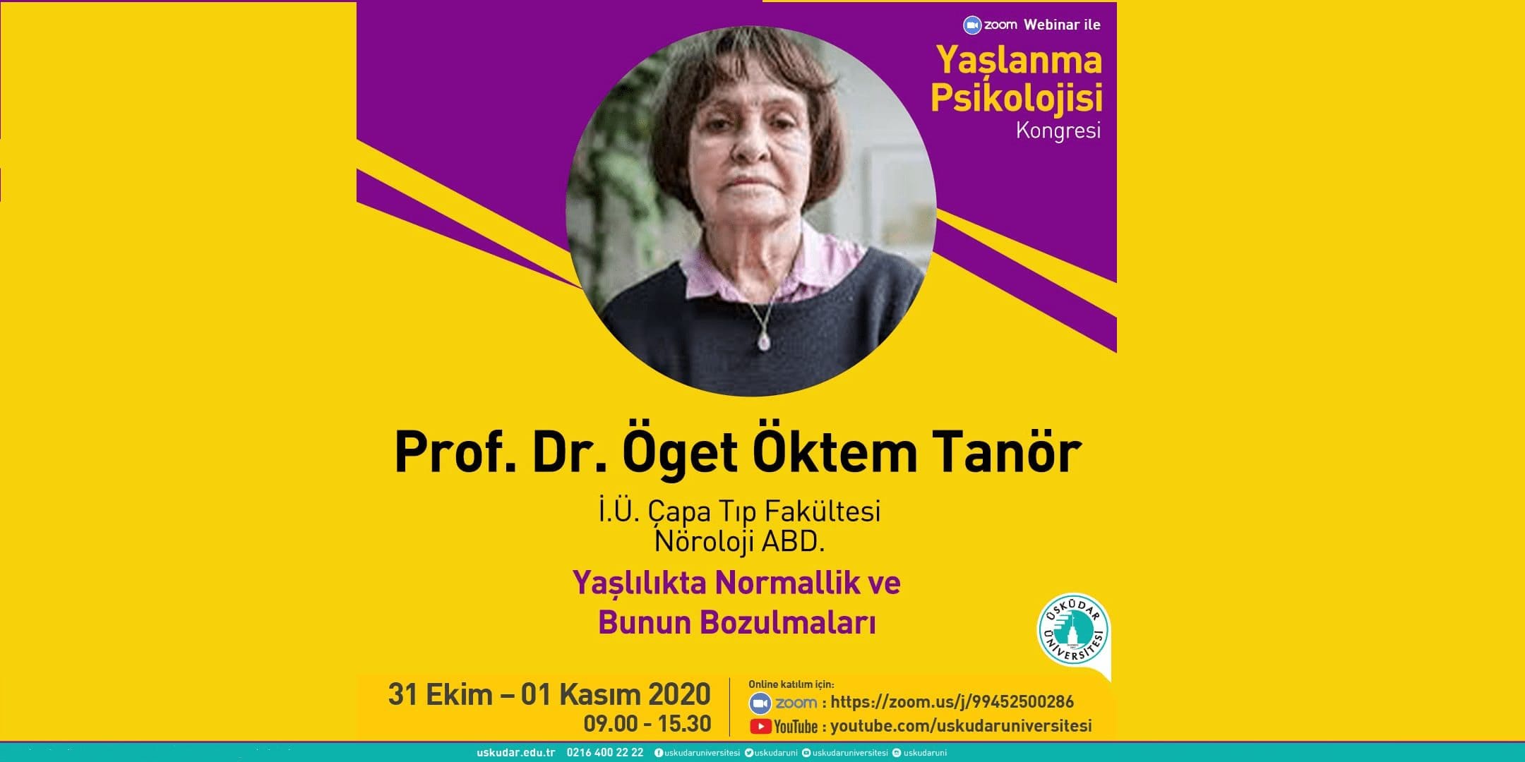 [SUNUM]  Yaşlılıkta Normallik ve Normalliğin Bozulmaları